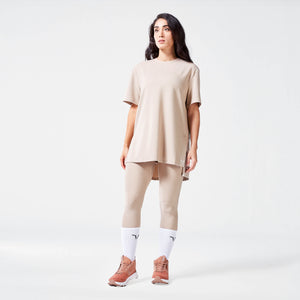 Code Oversized Drip Tee - Cobblestone Marl