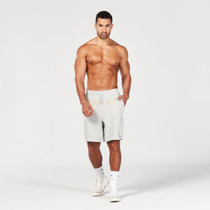 Golden Era New Gen Jogger Shorts - Light Grey Marl