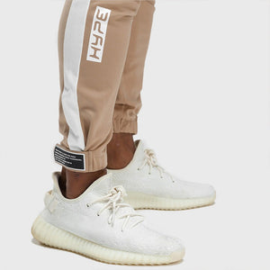 HYPE Joggers - Beige with White Panel