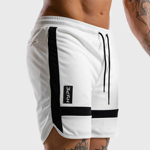 HYPE Shorts - White with Black Panels