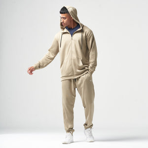 Essential Zipped Hoodie - Sand