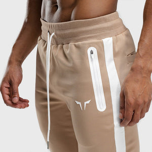 HYPE Joggers - Beige with White Panel