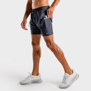 Hybrid 2-in-1 Shorts - Navy