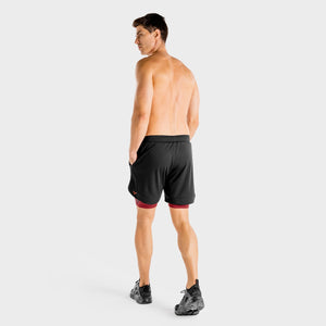 Superman 2 in 1 Shorts - Onyx