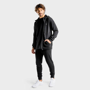 Luxe Zip Up - Onyx