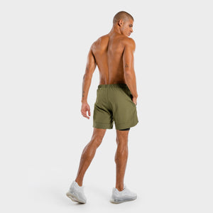 Limitless 2-in-1 Shorts - Khaki And Black