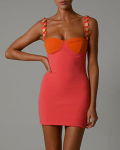 Gigi Mini Dress in Sunset Ready To Ship