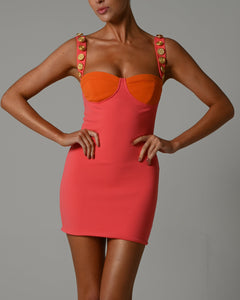 Gigi Mini Dress in Sunset Ready To Ship