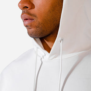 Hybrid Vertical Hoodie - White