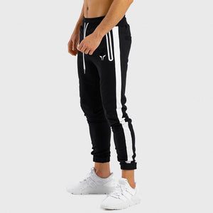 HYPE Joggers - Black with White Panel