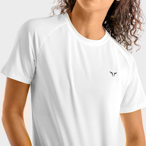 Core Mesh Tee - White