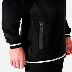 Hybrid Oversize Sweatshirt - Black