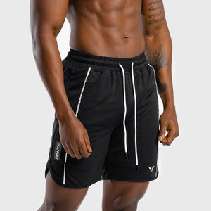 HYPE Shorts - Black with White Lines