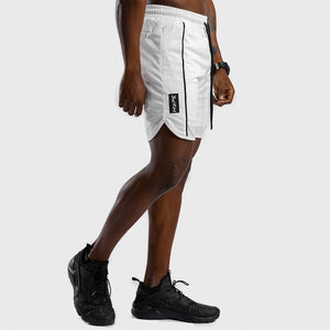 HYPE Shorts - White with Black Lines