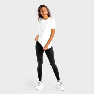 Core Mesh Tee - White