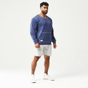 Golden Era Crew Sweatshirt - Patriot Blue Marl