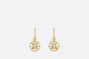 Rose des Vents Earrings • Yellow Gold, Diamonds and Mother-of-pearl