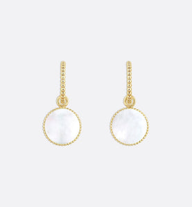 Rose des Vents Earrings • Yellow Gold, Diamonds and Mother-of-pearl