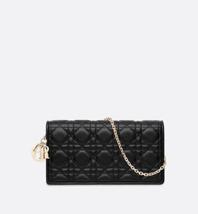 Lady Dior Pouch • Black Cannage Lambskin