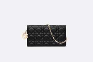 Lady Dior Pouch • Black Cannage Lambskin