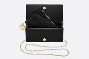Lady Dior Pouch • Black Cannage Lambskin