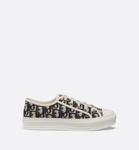 Walk'n'Dior Sneaker • Blue Dior Oblique Embroidered Canvas
