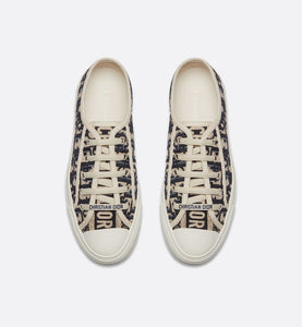 Walk'n'Dior Sneaker • Blue Dior Oblique Embroidered Canvas