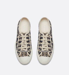 Walk'n'Dior Sneaker • Blue Dior Oblique Embroidered Canvas