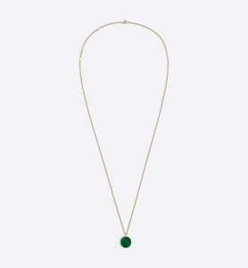Rose des Vents Medallion Necklace • Yellow Gold, Diamond and Malachite