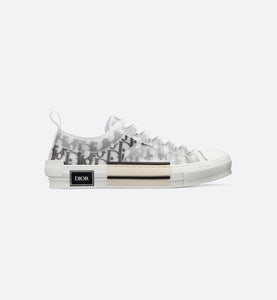 B23 Low Top Sneaker White and Black Dior Oblique Canvas Curated Sense