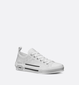 B23 Low-Top Sneaker • White Dior Oblique Canvas