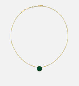Rose des Vents Necklace • Yellow Gold, Diamond and Malachite
