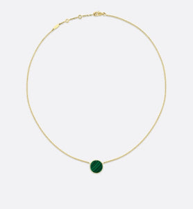 Rose des Vents Necklace • Yellow Gold, Diamond and Malachite