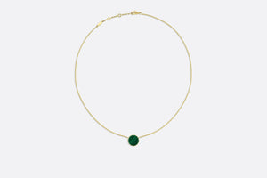 Rose des Vents Necklace • Yellow Gold, Diamond and Malachite