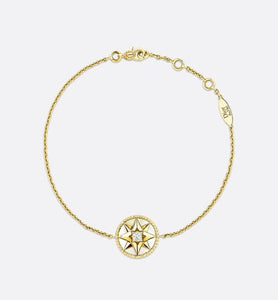 Rose des Vents Bracelet • Yellow Gold, Diamond and Mother-of-pearl