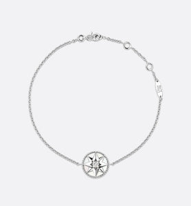 Rose des Vents Bracelet • 18K White Gold, Diamond and Mother-of-pearl