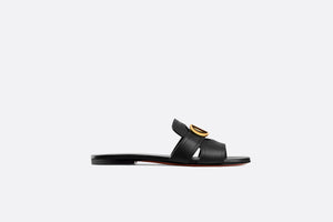 30 Montaigne Mule • Black Calfskin