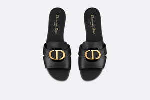 30 Montaigne Mule • Black Calfskin