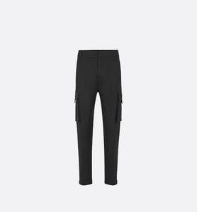 Cargo Pants • Black Stretch Cotton Gabardine