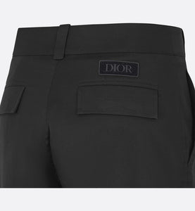 Cargo Pants • Black Stretch Cotton Gabardine