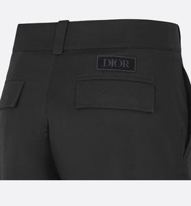 Cargo Pants • Black Stretch Cotton Gabardine