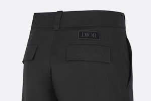 Cargo Pants • Black Stretch Cotton Gabardine