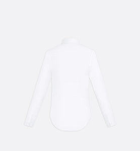 Signature Embroidery Shirt • White Cotton Poplin