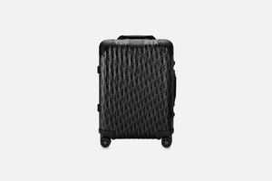 DIOR and RIMOWA Cabin Suitcase • Black Dior Oblique Aluminum