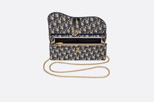 Saddle Pouch • Blue Dior Oblique Jacquard