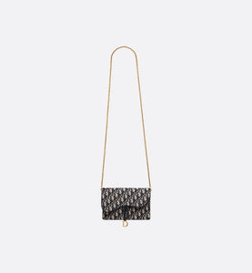 Saddle Pouch • Blue Dior Oblique Jacquard
