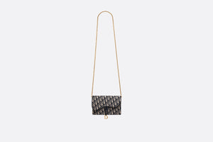 Saddle Pouch • Blue Dior Oblique Jacquard