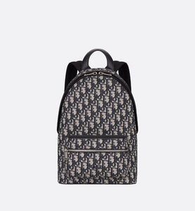Backpack • Blue Dior Oblique Jacquard