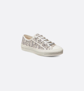 Walk'n'Dior Sneaker • Gray Dior Oblique Embroidered Cotton