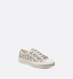 Walk'n'Dior Sneaker • Gray Dior Oblique Embroidered Cotton